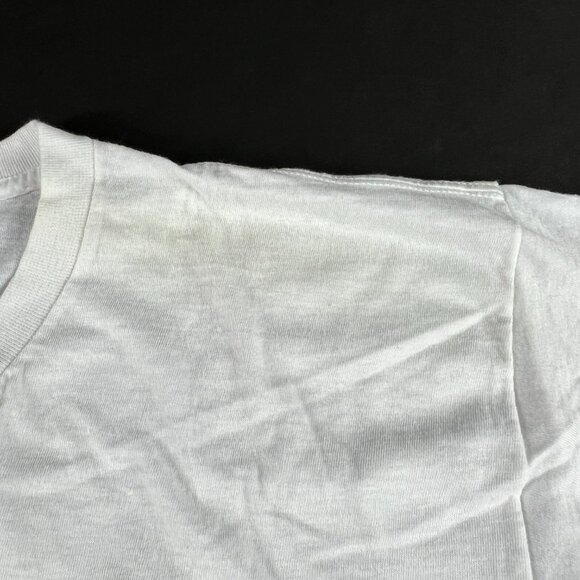 VTG 80s Mick Jagger She's The Boss Shirt Small White Dingy Single Stitch Tee - Picture 8 of 15